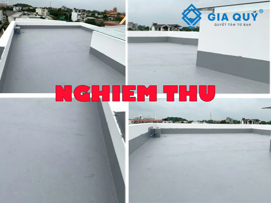 Nghiệm thu công trình sau khi hoàn thiện công trình chống thấm