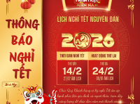 🧧THÔNG BÁO LỊCH NGHỈ TẾT NGUYÊN ĐÁN – XUÂN BÍNH NGỌ 2026🧧